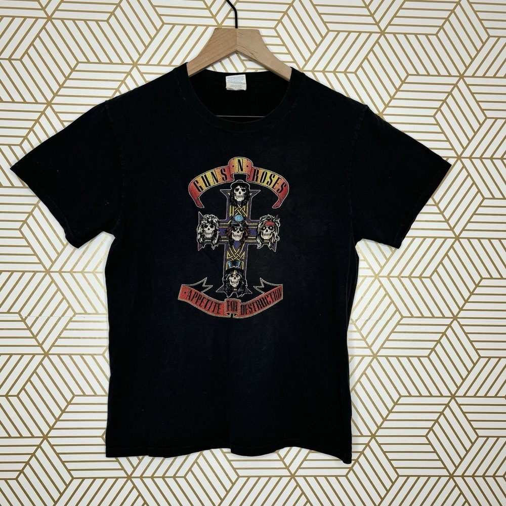 Vintage Guns N Roses Appetite Destruction T-shirt Youth Large Port And Company